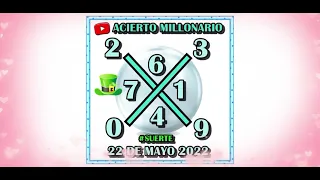 ACIERTO MILLONARIO 22 DE MAYO 2022 | LA CRUZ MILLONARIA