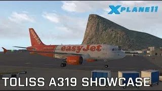 ToLiSs A319 - Rome Fiumicino to Gibraltar - X-Plane 11