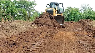 entrance of NAPOCOR ELECTRIC POWER PLAN new project roadtrace dozer cutting siol..