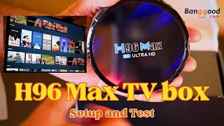 H96 MAX Android 13 TV Box, setup and test | Banggood.com