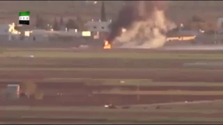 Turkish tank destroys ISIS VBİED in one shot with FSA