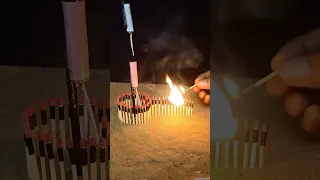 Amazing Experiment Diwali Crackers With Matchstick Reaction #shorts #viralvideo