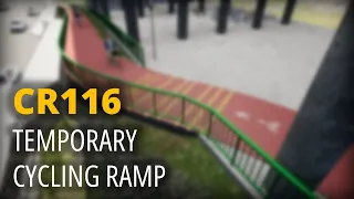 2022/10 CR116 Temporary Cycling Ramp at Ang Mo Kio The Deck