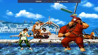 KOF95 The King Of Fighters 95 | Fightcade 拳皇95 999999 (kr) vs Angry Korean (kr) 킹 오브 파이터즈95