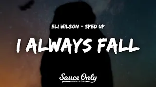 Eli Wilson - I Always Fall (Lyrics) sped up version