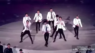 EXO in Olimpyc games 2018 @ PYEONGCHANG OLYMPICS 2018 CLOSING CEREMONY GROWL POWER  STAGE