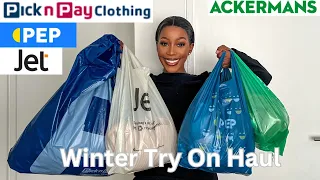 WINTER CLOTHES TRY ON HAUL 2024 |PEP CLOTHING| JET CLOTHING |ACKERMANS CLOTHING | PICK N PAY