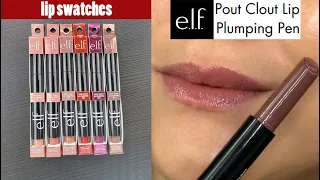 elf Pout Clout Lip Plumping Pens // LIP SWATCHES & REVIEW