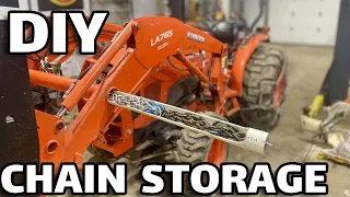 DIY Tractor Upgrade: Chain Storage Compartment