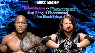 WWE Music Mashup The Rock and AJ Styles Theme Electrifying+Phenomenal Just Bring It Phenomenal.