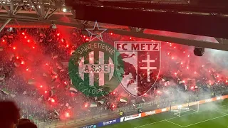 AMBIANCE SAINT-ETIENNE - METZ (ASSE-FCM) (2-1) - A UN MATCH D'UN RETOUR EN LIGUE 1