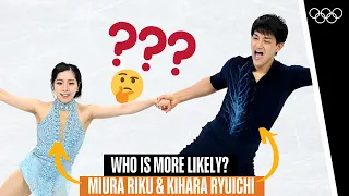 Japan's figure skaters Miura Riku & Kihara Ryuichi play 'Who's More Likely?'