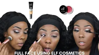 FULL FACE USING ONLY ELF COSMETICS|ONE BRAND TUTORIAL