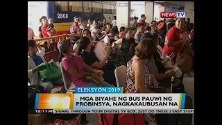 BT: Mga biyahe ng bus pauwi ng probinsya, nagkakaubusan na