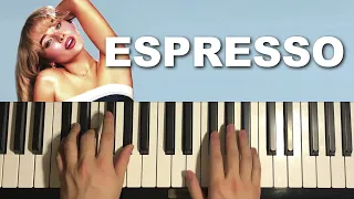 Sabrina Carpenter - Espresso (Piano Tutorial Lesson)