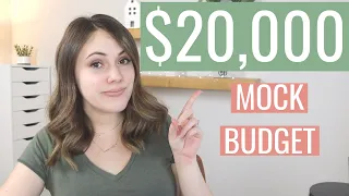 $20,000 Annual Income Budget