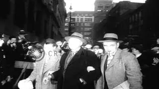 George P. Metesky confesses after being arrested in the United States. HD Stock Footage