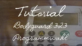 Bodyguard 323: Programmwahl (Tutorial)