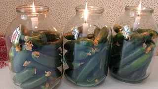 Do you have a candle? Cucumbers don't spoil for 12 months with this method! It Stays FRESH!