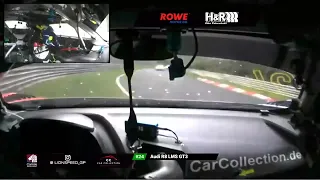 Audi R8 LMS GT3 Nurburgring crash