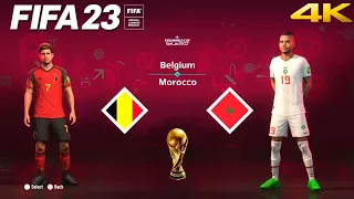 FIFA 23 - Belgium vs. Morocco - FIFA World Cup Qatar Final | PS5™ Gameplay [4K 60FPS] Next Gen