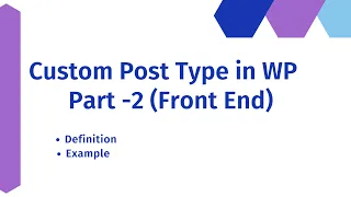 How to Print  Post Type in WordPress | WordPress Tutorial in Hindi | Custom Post Type