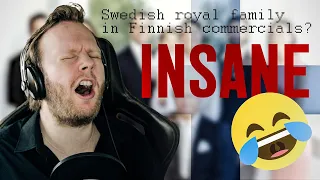REACTING TO FINNISH COMMERCIALS (with the royal family!!?)
