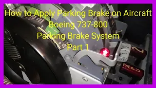 B737NG Aircraft | Parking Brake System (Part 1) | Operation | Selvan Selvaraj