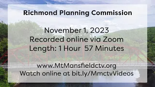 Richmond Planning Commission 11-1-2023