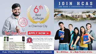 Best College in Chennai - Hindustan College of Arts & Science, Chennai