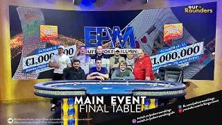 💶 €129k for first ♣️♥️ Final Table of €490 Euro Poker Million Main Event ♦️♠️live from King´s Resort