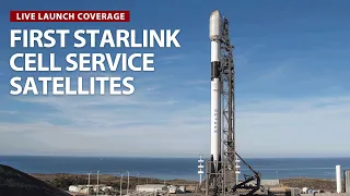 Watch live: SpaceX Falcon 9 launches from California with first cell service Starlink satellites