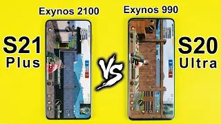 Samsung Galaxy S21 Plus vs Samsung Galaxy S20 Ultra PUBG MOBILE TEST - Exynos 2100 vs Exynos 990🔥