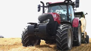 Oporowe prasowanie słomy 30km/h!!! Case Maxxum 125 & Krone Fortima V1500 MC!!!