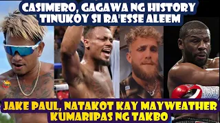 Casimero, Gagawa Ng History / Ra'esee Aleem Tinukoy Na / Jake Paul, Natakot Kay Mayweather, Tumakbo