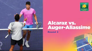 Felix Auger-Aliassime vs Carlos Alcaraz Highlights | Indian Wells 2024