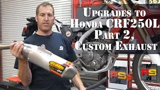 Powersports of Palm Beach — Upgrades to Honda CRF250L Part 2, Installing FMF Q4 exhaust and power bo