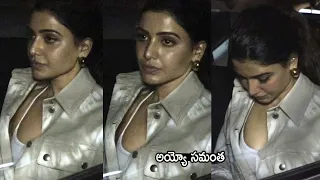 Actress Samantha Feels Uncomfortable with Her Dress At Mumbai Airport | Siri Media entertainment |