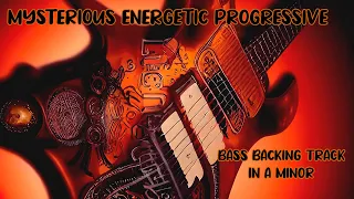 Mysterious Energetic Progressive Bass Backing Track in A Minor