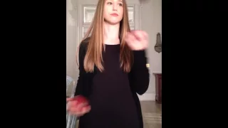 Taissa Farmiga juggles apples on set of American Horror Story: Coven