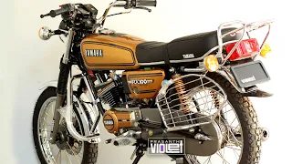 Yamaha RX100 | full restoration | year 1991 | prasanth violet