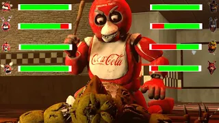 [SFM FNaF] Demented vs Coca Cola Animatronics WITH Healthbars