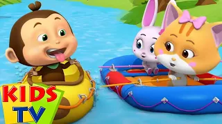 Flod løb | Sjove animerede videoer | Kids Tv Danish | Børn tegneserier