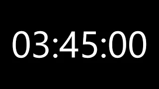 3 hour 45 minute timer