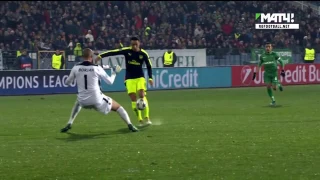 Metsut Özil AMAZING GOAL - Ludogorets  vs Arsenal 2-3 Champions League 2016