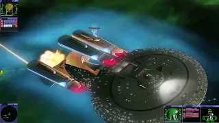 Star Trek: Bridge Commander | Aftermath Galaxy Dreadnaught vs USS Enterprise Variants | 2 Battles