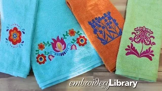 Embroidering on Terrycloth Towels