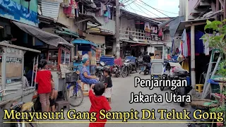 Walk Around the Narrow Alley in Teluk Gong | Penjaringan, North Jakarta, Indonesia