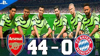 What If Ronaldo,Messi,Mbappe,Haaland,Neymar At Arsenal VS Bayern Munich EA FC 24 PS5 4k GAMEPLAY