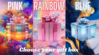 Choose your gift 🎁|3 gift box challenge | Pink, Rainbow $ Blue ELIGE TU REGALO #chooseyourgift #gift